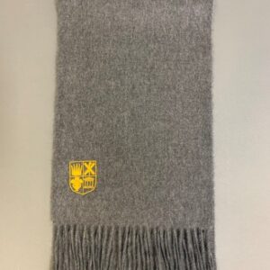 a picture of the yellow logo High School of Dundee scarf