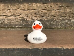 a picture of the white high school of Dundee rubber duck