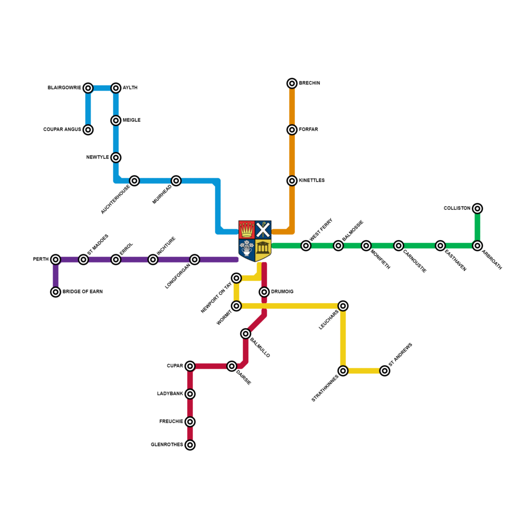 DEDICATED-BUS-ROUTES-TUBE-MAP-JUNE24. Bus routes to get to the school of Dundee.